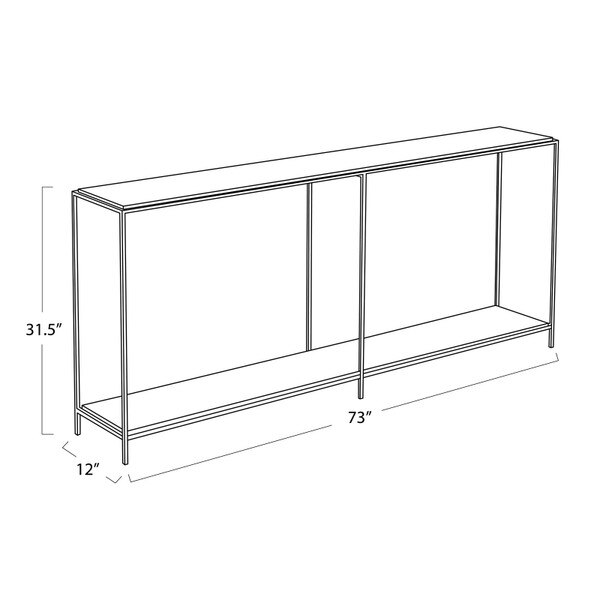 Henri Console Large - Live from Detroit™ Line Drawing